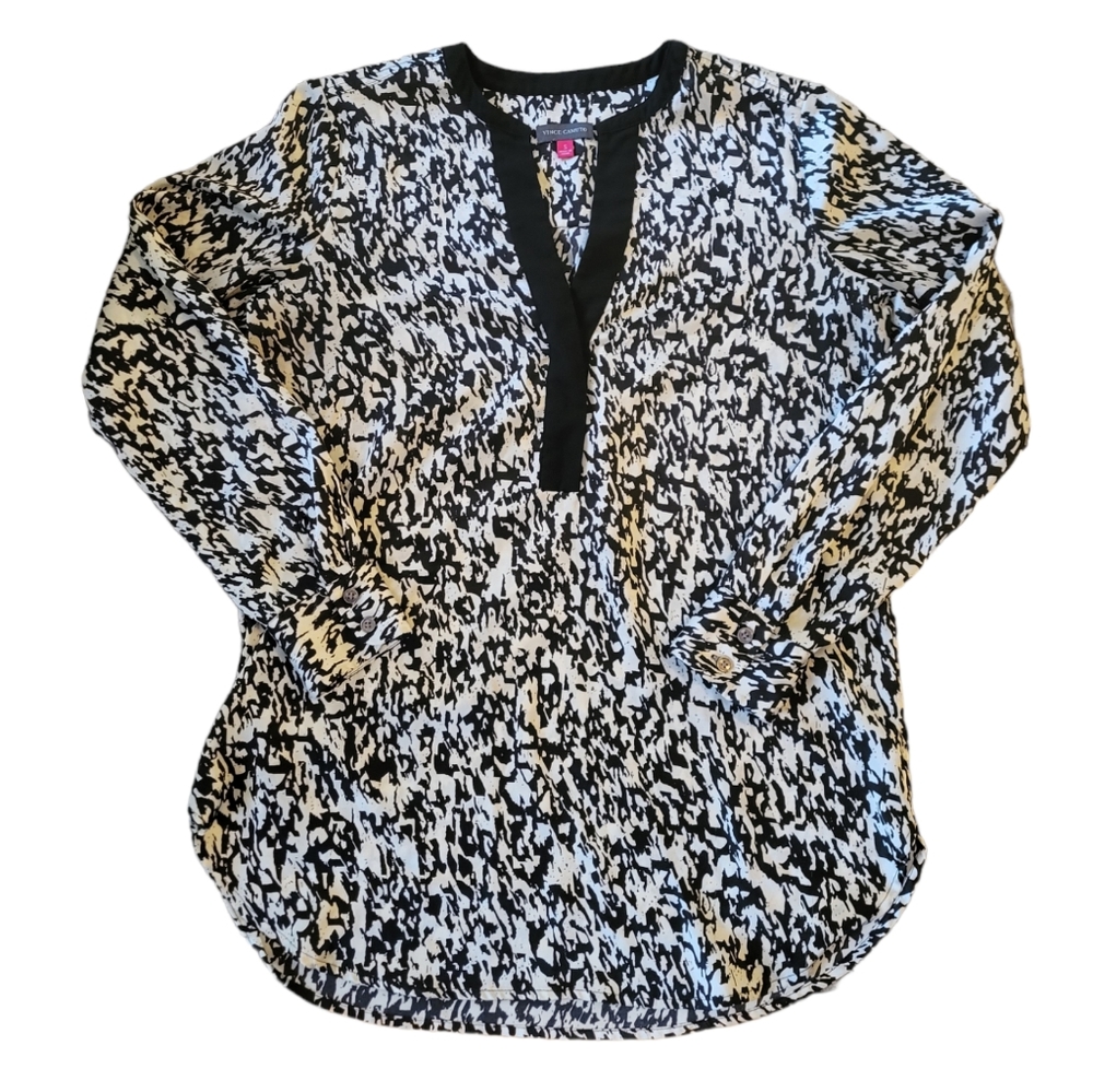 Vince Camuto Zebra Print Top Size S